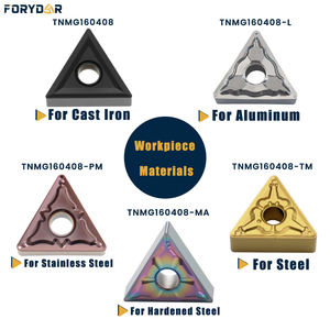 OEM Forydar alat bubut logam, sisipan CNC karbida Tnmg/Wnmg/Cnmg/Dnmg Insertos De Carburo <span class=keywords><strong>Carbide</strong></span> untuk pemegang alat - Product Image 3