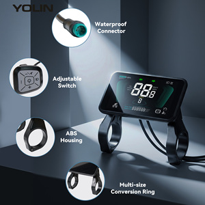 Pantalla LCD para bicicleta eléctrica Yolin YL81F-H, éxito <span class=keywords><strong>de</strong></span> ventas, pantalla a color <span class=keywords><strong>VA</strong></span> <span class=keywords><strong>de</strong></span> 3.5 pulgadas, pantalla completa, 140 nits <span class=keywords><strong>de</strong></span> brillo, 36/48/52V - Product Image 3