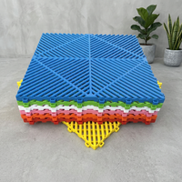 400X400X18mm Neue PP-Materialien Rutschfeste Gitterplatten Verstärkte Ineinandergreifende Fliesen Abnehmbare Autowaschboden-Matten