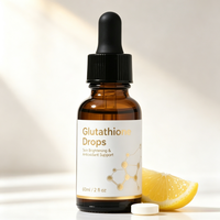 Fournisseur OEM de gouttes liquides de glutathion, suppléments oraux en huile à boire et suppléments éclaircissants pour la peau en gouttes liquides