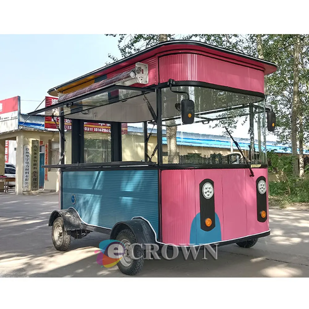 Wooden cart Store Design wooden mall cart kiosk Display Showcase Furniture