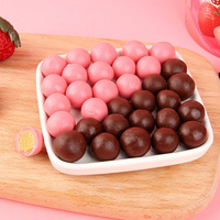 Vente en gros de chocolats en boules personnalisés Mylikes, chocolat au lait composé, centre croustillant, en-cas au chocolat avec biscuits, friandise sucrée