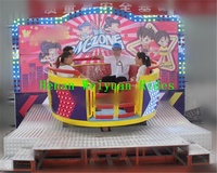 Mini samba tagada d'intérieur et extérieur de 8 places Disco Amusements pour parc pour enfants Équipement de divertissement pour parc à thème