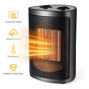 Nuevo Calentador Eléctrico Portátil de Cerámica de 1500W/750W con Ventilador, Elemento Calefactor PTC, Termostato, Material Plástico Seguro - Product Image 2