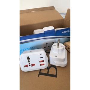 Enchufe inteligente europeo con puertos USB e interruptor para uso universal en Europa, diseño de barra de plástico. - Product Image 5