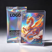 Cartes à collectionner personnalisées en papier holographique, impression UV sélectif, estampage à chaud, jeu de société TCG personnalisé