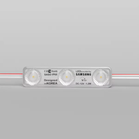 DC12V 1.2W D-iamond motif injection 3leds haut lumen LED Module SMD 2835 Corée Design Led Puce Module de lumière