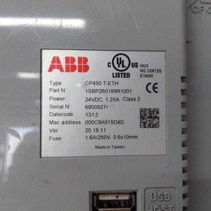CP450 T-ETH 1SBP260189R1001 <span class=keywords><strong>CP400</strong></span> Touchscreen-SPS - Product Image 2