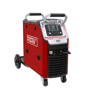 Portable Mig Welding Machine Double Pulse Mig Mag Flux Cored Wire Welding Machine 3 In 1 Welder Mig-280P