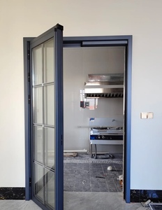 4 더블 오픈 스윙 여닫이 슬라이딩 유리 문 저렴한 알루미늄 합금 PT PD 문 부엌 접이식 인테리어 개방 방법 - Product Image 3