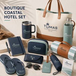 NUEVO Paquete de Regalos con Ideas para 2026, Recuerdo de Resort de Playa con Bolsa, Botella, Toalla, Chanclas y Estuche para Invitados de Vacaciones - Product Image 2