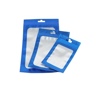 Mylar <span class=keywords><strong>Ziplock</strong></span> Thực Phẩm Lưu Trữ Túi Với Cửa Sổ Rõ Ràng Matte Tự Niêm Phong Mùi Bằng Chứng Bao Bì Bền <span class=keywords><strong>Foil</strong></span> Pouch - Product Image 2