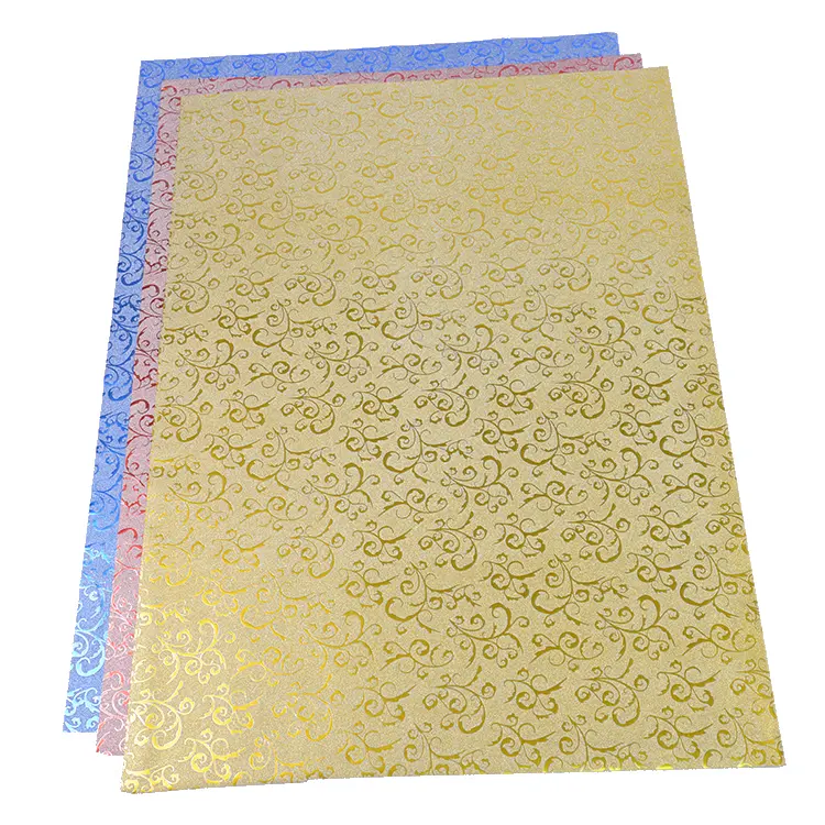 Toptan özel 50X70cm altın desenli plastik sim ambalaj kağıtları