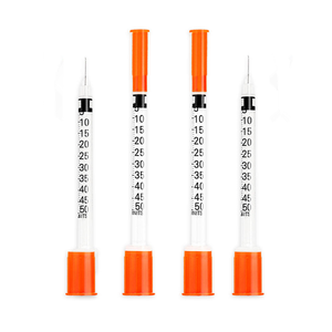 Seringues à insuline 1 ml, étui jetable stérile vétérinaire scellé, 50 unités, <span class=keywords><strong>seringue</strong></span> d'injection 1 ml 8 mm 31 Ga 5/16 - Product Image 2