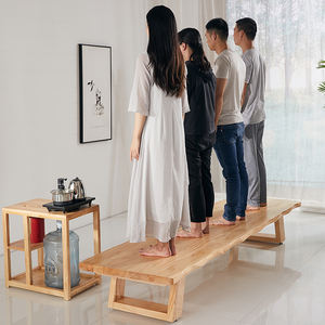 Tavolo da tè giapponese tatami in legno massello <span class=keywords><strong>Zen</strong></span> bovindo lungo davanzale per finestra tavolo da tè seduto - Product Image 5
