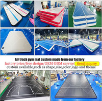 Tapis de gymnastique gonflable AirTrack P1 P2 Hot Rainbow de 3m, 4m, 5m, 6m, 8m, 9m, 10m, 12m, avec logo personnalisé en usine