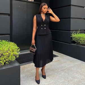 Novità moda primavera ed estate moda <span class=keywords><strong>abito</strong></span> doppio petto <span class=keywords><strong>abito</strong></span> senza maniche da donna - Product Image 1