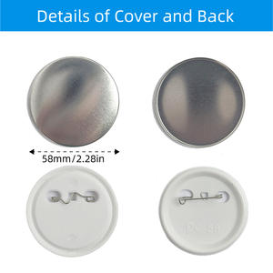 58 245 في أجزاء شارة زر دائري 2.25 في دبوس لوازم الظهر لماكينة صنع أزرار 58 - Product Image 2