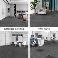 Dalles de moquette modernes de luxe pour bureaux, hôtels, halls de banquet, couloirs – Revêtement de sol amovible carré en PP, amorti, écologique, à boucles