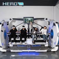 Cinéma VR 9D HEROVR Direct Factory, 4 places, multijoueur, chaise capsule, machine de jeu de réalité virtuelle