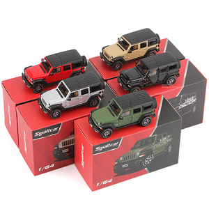 Coche en Miniatura 1/64 Wrangler <span class=keywords><strong>Rubicon</strong></span> SUV, Modelo de Aleación, Vehículo Todoterreno, Modelo de Coche Fundido a Presión, Juguete de Colección - Product Image 1