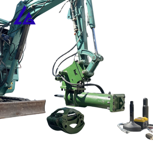 Versterkte hydraulische paalhamer voor houten boerderijrails en grondankers in projecten - Product Image 1