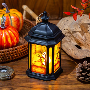 Décorations d'Halloween de luxe pour enfants, lanterne citrouille carrée à main avec forme de sorcière, fonctionnant sur piles, nouveau design, MOQ 1kg - Product Image 2