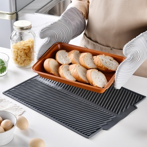OEM ODM Kitchen Tableware Silicone <strong>Board</strong> <strong>Drain</strong> <strong>Mat</strong> Collapsible Foldable Non-Slip Water Proof Table Place <strong>Mat</strong> - Product Image 2