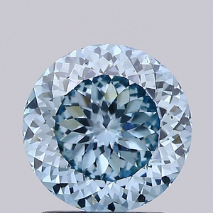 Diamant bleu vif de taille portugaise certifié IGI, VVS, créé en laboratoire, pierre précieuse non montée à brillance supérieure - Product Image 2