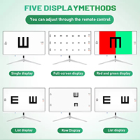 Tableau d'acuité visuelle numérique LCD de 21,5 pouces, moniteur de test optique de la vision, écran d'optotypes pour examen ophtalmique