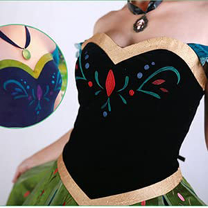 SHENYUAN hermosa mujer <span class=keywords><strong>princesa</strong></span> Anna vestido <span class=keywords><strong>disfraz</strong></span> Halloween Navidad Anime Cosplay vestido elegante Anna <span class=keywords><strong>disfraz</strong></span> - Product Image 5