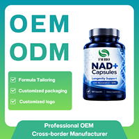 Capsules NAD à Marque Privée, Complément Alimentaire pour le Bien-être Mitochondrial, Fabricant de Capsules NAD OEM ODM