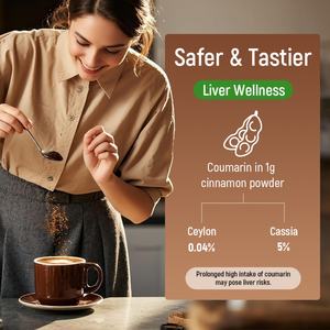 Poudre de cannelle de Ceylan biologique de qualité supérieure Chinaherbs, 100% pure, épices naturelles en gros avec des polyphénols actifs - Product Image 3