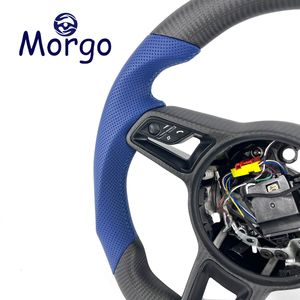 Volante Personalizado de Fibra de Carbono Mate para <span class=keywords><strong>Porsche</strong></span> Cayenne, Panamera, 718 <span class=keywords><strong>GTS</strong></span>, 997, 985, 981, <span class=keywords><strong>Boxster</strong></span>, Cayman, 987, 992, Macan - Product Image 5