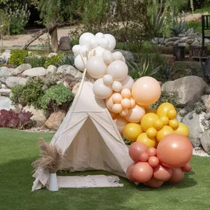 Palloncino arancione Kit arco ghirlanda palloncini in lattice palloncino per feste arriva il sole Baby Shower sfondo decorazione