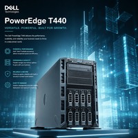 Serveur Tour Réseau Dell PowerEdge T440 Intel Xeon Scalable Gold 5100/5200 Series DDR4-2933, Rackable pour Entreprise, En Stock