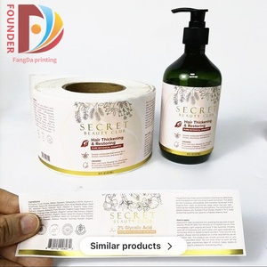 Etiquetas Personalizadas para Botellas de Champú y Gel de Ducha, Rollo de Etiquetas Impermeables, Adhesivos Personalizados para Dispensadores de Jabón, Botellas de Loción y Acondicionador, Permanentes - Product Image 5