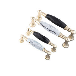 Light Luxury Crystal Zinc Alloy Combination Handles and <strong>Knobs</strong> Kitchen Drawer <strong>Door</strong> Pulls Furniture Cabinet Handle - Product Image 4