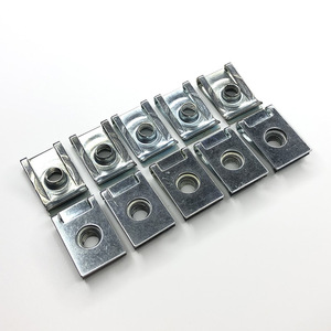Metal U Type Screw <b>Clip</b> With Nut For <b>Car</b> Motorcycle Electric Vehicle Plastic Part Replacement Repair Fastener - Product Image 3