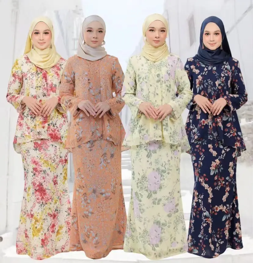 ملابس نسائية إسلامية من Baju Kurung, ملابس نسائية إسلامية من Baju Kurung مقاس كبير ، ملابس نسائية تقليدية لتايلاند ، ملابس نسائية مناسبة للمسلمات