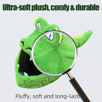 Masque de protection pour casque de moto coupe-vent et respirant, motif crocodile vert amusant, accessoire de motard pour sports et fêtes, vente chaude