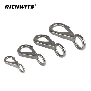 Crochets directionnels en acier inoxydable à ressort fixe, quincaillerie marine pour yacht et voilier, état neuf, crochets pour sangles pour bateaux - Product Image 3