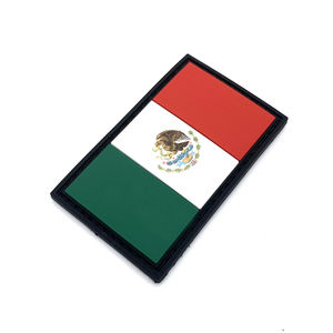 Parches de Silicona con la Bandera de México, Accesorios de Orgullo <span class=keywords><strong>Mexicano</strong></span>, Parches de Goma con la Bandera, Parches de PVC Suaves para Mochila, Gorra, Equipo - Product Image 3