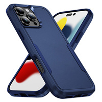Étui de protection antichoc élégant 2-en-1 en TPU pour iPhone 17 16 15 14 13 12 11 Pro Max