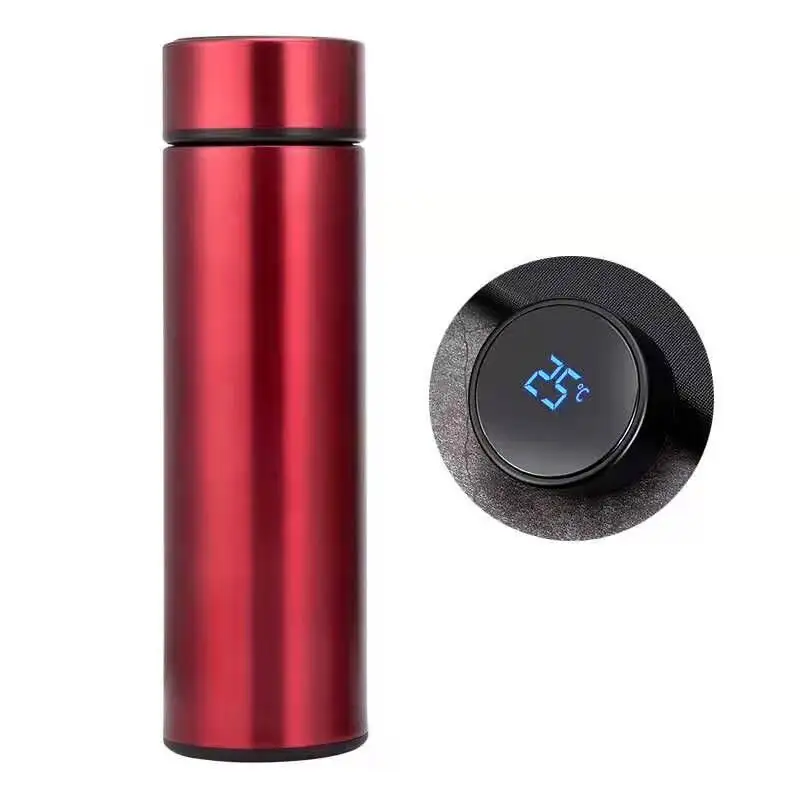 Amazons top seller custom logo smart led water bottle vacuum insulated mug double stainless steel water bottle