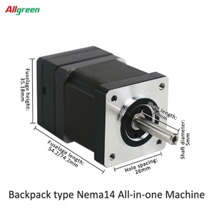 Controlador de Motores Paso a Paso Integrado de Bucle Abierto/Cerrado Nema14 de 2 Fases, con Salida de Pulso/RS485, DC20~30V, 0.8/1.5A, 1000PPR, 0.28/0.56N.m - Product Image 4