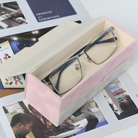 Accessoires de lunettes de soleil multifonctions, étui à lunettes à Double couche intermédiaire pour boîte de support de Kit, étui à lunettes en cuir à Double usage
