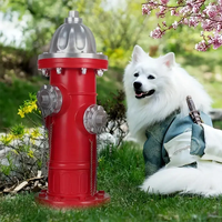 Statue de chien de bouche d'incendie en résine Design réaliste et art sur le thème des animaux de compagnie Ornement extérieur de jardin moderne Cadeau d'affaires