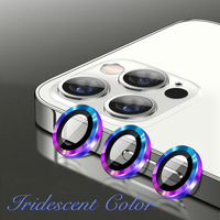 Lot de Protections d'Objectif Diamantées pour iPhone 17 Pro, Film Protecteur Scintillant IP17, Cache-Objectif à Motif CD Effet Oeil de Faucon pour IP