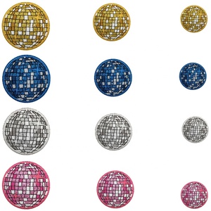 Atacado DIY <span class=keywords><strong>Glitter</strong></span> Applique <span class=keywords><strong>Patches</strong></span> 4 Cores Ouro/rosa/azul/prata <span class=keywords><strong>Glitter</strong></span> Patch Acessório Roupas Bolas Disco Bag Patch - Product Image 2
